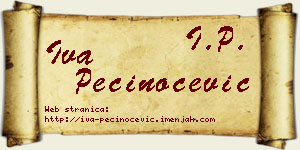 Iva Pečinoćević vizit kartica